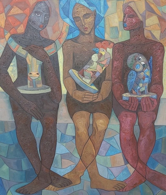 The Unlikely Union painting by Solombi Benjamin
